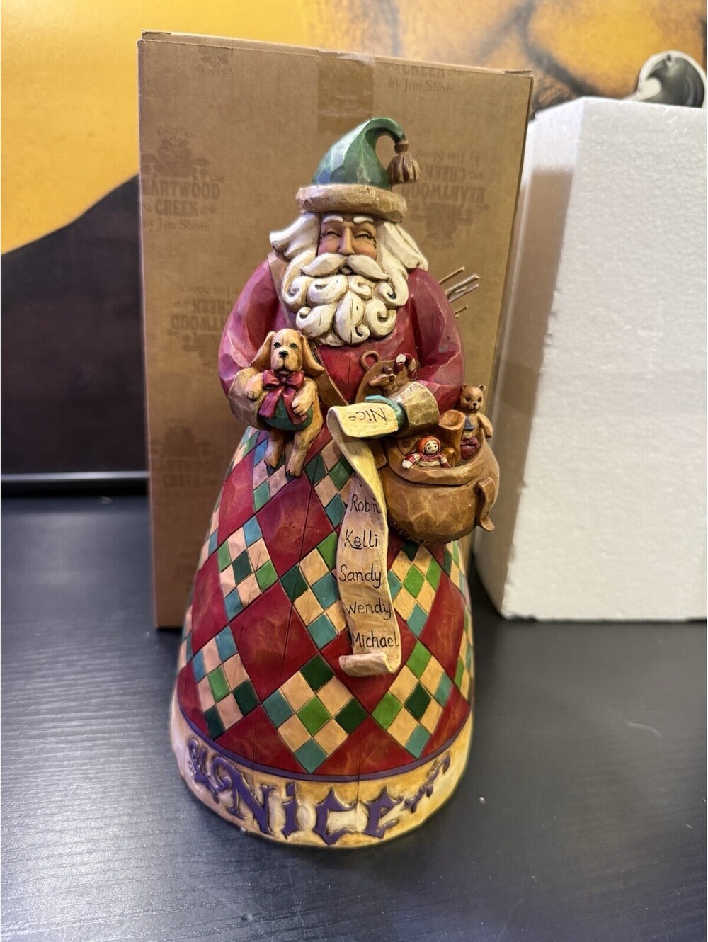 Jim Shore Santa Naughty Nice He Knows 4002405 Heartwood Creek 2005 w/Box